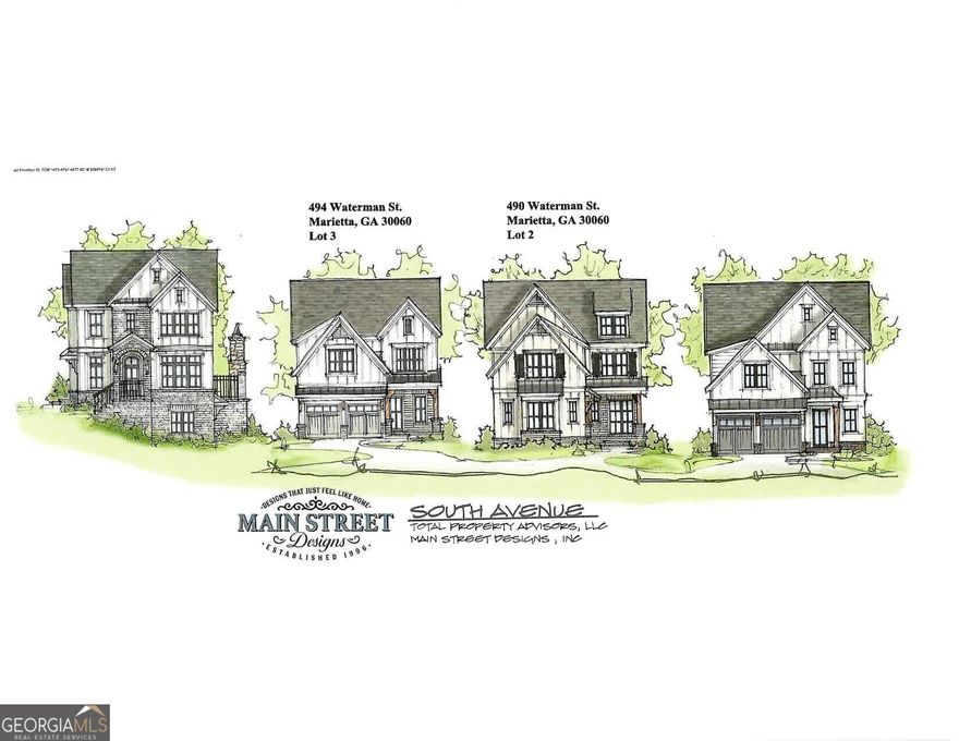 Anticipated for completion in December 2024, just in time for the holidays, this luxurious new home is the epitome of modern living in historic downtown Marietta. Perfectly situated near upscale dining, chic wine bars, boutique shopping, and year-round seasonal festivals, this property offers the best of city living with a charming suburban feel. Boasting 4 spacious bedrooms, 3 full baths, a large flex room that could serve as a 5th bedroom, and dedicated office space, this home is designed with functionality and style in mind. The gourmet kitchen is truly the heart of the home, featuring top-of-the-line appliances such as a Sub-Zero refrigerator, Wolf gas range, Bosch dishwasher, and a Sharp microwave in addition to stone countertops and custom soft-close inlaid door cabinetry. Entertain effortlessly with a dedicated wet bar complete with a built-in beverage refrigerator and a large prep island with open views to the family room featuring a gorgeous fireplace, eat-in kitchen, and outdoor covered patio. Beautiful 5" plank, site-finished hardwoods run throughout both the main level and upstairs. The primary bedroom suite is a sanctuary of its own, offering abundant natural light, an oversized spa-like bathroom with a dual vanity, a free-standing soaking tub, a frameless glass shower, vaulted ceilings and a spacious walk-in closet with direct access to the laundry room for added convenience. On the main level, you'll find a guest bedroom perfect for visitors, while upstairs are two additional bedrooms and a bonus room ideal for a media room, playroom or an additional bedroom. Enjoy the outdoors year-round on the covered back patio with a large fireplace. Built with exceptional attention to detail, this home features a 30-year architectural roof, a tankless hot water heater, spray foam insulation, and rounded wall corners, ensuring both beauty and efficiency. Don't miss your chance to own this high-end masterpiece - schedule a tour today before it's too late!