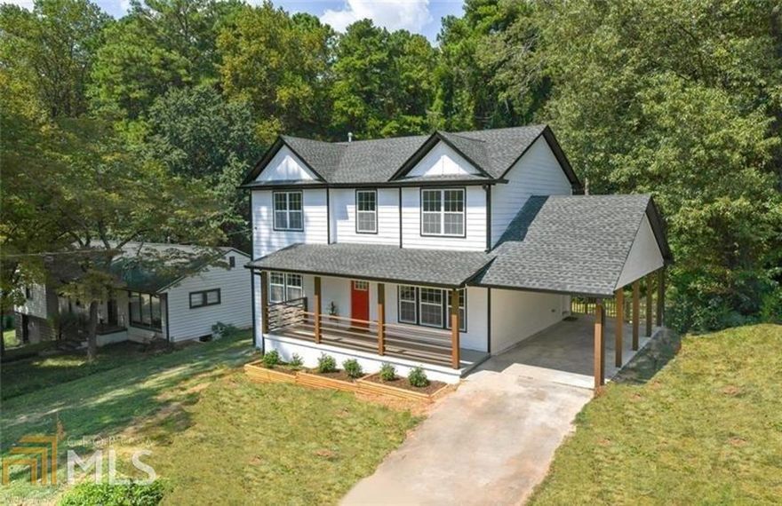 Welcome home to this farmhouse style home that boasts many amenities for your smart buyer. Enjoy coffee on your covered front porch every morning while waving to your neighbors going by on their walks. Head inside to bask in the totally newly renovated kitchen with custom backsplash and a beautiful view to the spacious and private back yard. Upstairs you are in for a treat with 3 large bedrooms, separate laundry room and flex space that could serve as a playroom, separate tv area or office. 1 mile to all that EAV has to offer with restaurants, shops and farmer's market!