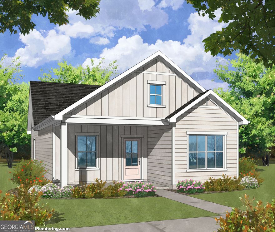 Welcome home to the Crown Street Cottages in LaGrange, GA! The Callaway Plan is a beautiful 3-bedroom, 2-bath true ranch. This thoughtfully designed home offers comfortable one-level living with an open-concept layout perfect for modern lifestyles. The spacious family room flows seamlessly into the stylish kitchen featuring granite countertops, stainless steel appliances, and a beautiful island ideal for entertaining. The owner's suite offers a private retreat with a walk-in closet and a spa-like bath. Enjoy peaceful mornings or evening gatherings on the rocking chair front porch or back patio. Conveniently located near shopping, dining, and downtown LaGrange, this home blends small-town charm with everyday convenience-perfect for anyone seeking comfort, style, and simplicity. Please note home is under construction - please reach out to agent with any questions.