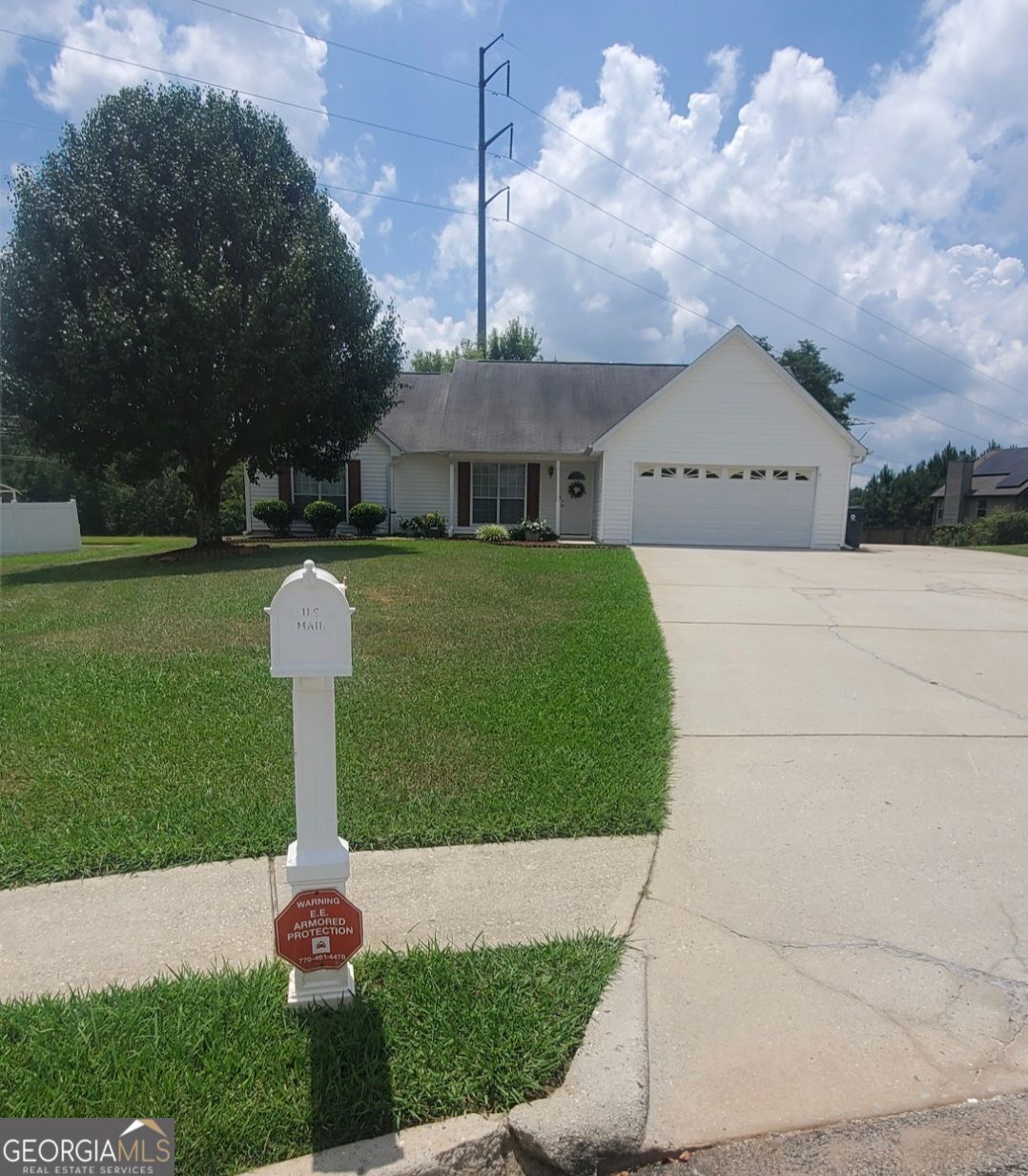 Don't miss out on this beautiful retreat in a quiet cul-de-sac by a nice sized pond. Once you at home you will be in your own private oasis with a beautiful view, sit under your covered porch and enjoy the garden, listen to the birds take a deep breath and just relax. The pond is not public but has only 4 owners and the land with property goes across pond to the wood line. The close by powerlines do not interfere with the beauty of the area. Power company maintains area behind pond to the tree line. This jewel of a well maintained 3 bedroom 2 bath ranch with 2 car garage is vacant and ready for it's new owner. There is an extra large driveway for an RV or extra cars and a workshop with electricity. Don't wait it is priced just right and it will sell quickly. Lot dimension on original survey appear to be larger than tax records show.