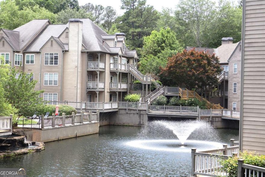 Beautiful 2 bedroom/2 bath condo located in desirable Smyrna!! Spacious split bedroom floor plan. Great room w/decorative fireplace. Mirrored wall in dining room w/ new vinyl flooring. Kitchen equipped with flat surface stove, built in microwave, dishwasher & refrigerator. King sized master bedroom w/ample organized closet space. Enjoy relaxing on balcony with breathtaking wooded views. Fast & easy access to Atlanta city life, downtown & airport. Condo ready for immediate move in!! Credit score 600+ and 24 month lease required.