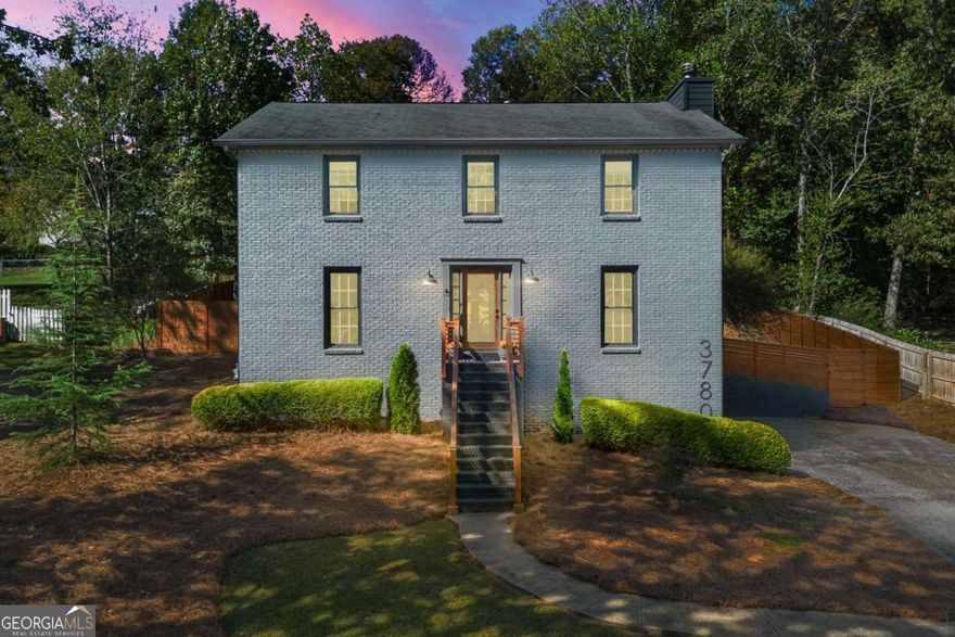 Modern Luxury Meets Established Charm in West Cobb     Welcome to this completely reimagined 3-bedroom, 2.5-bath masterpiece-a true showstopper of modern design and functional luxury, nestled in a highly sought-after, established community in West Cobb, Marietta, GA. Minutes from top-rated schools, premier shopping, fine dining, and every convenience, this is the lifestyle upgrade you've been waiting for. Designer Interior Touches & Practical Upgrades     Every detail of this home has been thoughtfully modernized, starting with brand-new, energy-efficient windows installed throughout, bathing the space in natural light while keeping utilities low. Open and Airy Design: All stairways have been opened up and fitted with modern horizontal railings, creating a seamless, contemporary flow across all levels.     Premium Flooring: Durable, stylish wide plank LVP flooring extends throughout the entire home, ensuring beauty and easy care.     Chef's Dream Kitchen: The heart of the home features beautiful stone countertops, abundant workspace, a striking aesthetic with open shelving, and a charming breakfast area with picturesque pool views. A separate, formal dining room is ready for hosting elegant dinner parties.     Cozy Gathering Spaces: The family room centers around a beautifully refurbished fireplace, providing warmth and character. Plus, a private, cozy office in the finished basement is ideal for remote work, a quiet reading nook, or a home gym.     Practical Upgrades: This home also boasts new garage doors and a clean, durable epoxy floor in the garage.     The Ultimate Owner's Suite     The spacious primary suite is your private sanctuary. It boasts a luxurious, spa-like bath with a deep soaking tub, a separate large shower, and a double vanity with custom cabinetry. Getting ready is a pleasure with the California Custom Closet system, providing exceptional organization and storage. All bathrooms are fully updated with beautiful tile work and modern fixtures.     Resort-Style Outdoor Oasis     The backyard is an absolute oasis, designed for both relaxation and entertaining. Escape the everyday with your new gunite plunge pool that can be heated to a soothing 104 degrees (hot tub temperature)-perfect for year-round enjoyment. The custom outdoor space is complete with an expansive paved patio and a professionally landscaped yard, creating a stunning, low-maintenance haven.     This home offers the perfect blend of modern sophistication and timeless neighborhood charm. With a location that puts you minutes from anything you need and in the district of sought-after schools, you don't have to compromise on convenience or community.     Come see why this West Cobb gem won't last long!