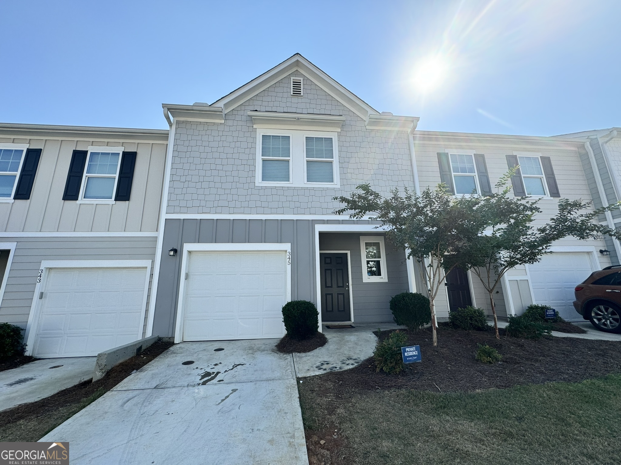This 3 bedroom 2.5 bathroom townhome with LVP flooring on the main and soft carpeted bedrooms upstairs. Large walk in closet in the master. The kitchen includes white cabinets and granite countertops. The kitchen connects with a spacious living room. The bathrooms feature a tub/shower combo and matching cabinetry. A single-car garage and a front yard complete the exterior layout. HOA will take care of the yard and trash. Located in a well-connected area, the home is about 5 minutes from I-75, making it ideal for commuters. Downtown Atlanta is approximately 45 minutes. Major nearby stores includes Walmart, Lowes, and Piedmont hospital within a short drive, offering convenient grocery and shopping options.