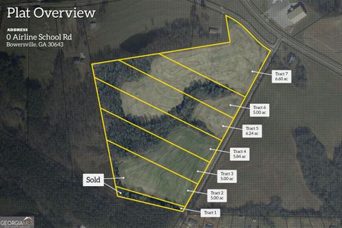 0 Airline School RD TRACT 5 Bowersville GA 30516