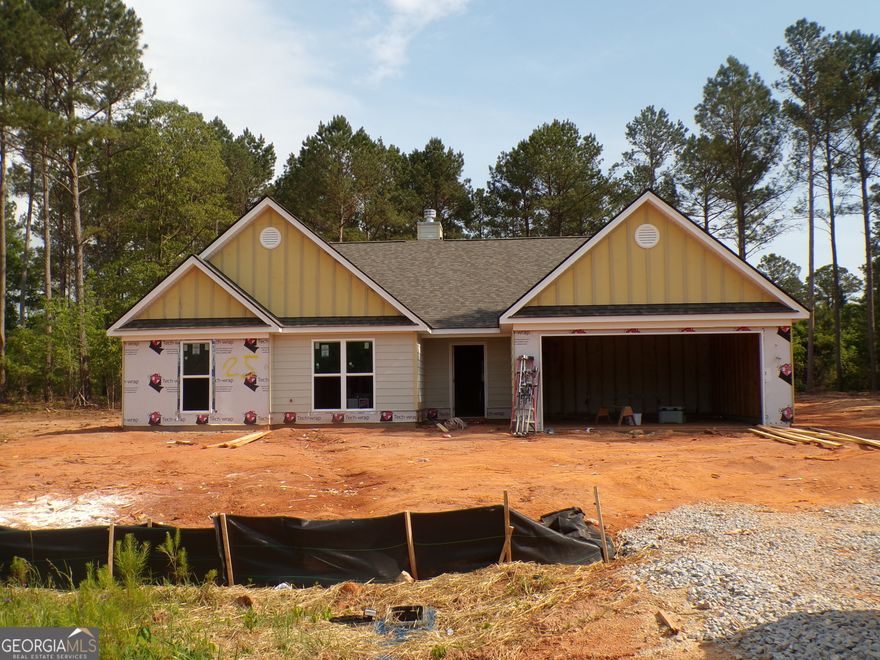 NEW CONSTRUCTION on large, wooded lots! Covered Back Porch! The  Hannah Floorplan 4BR/2.5 BA is an Open Concept with Wood-Burning Fireplace in the Family room.  Granite countertops in kitchen and baths. Kitchen with Huge Island.  Dining room/Breakfast Room.  Spacious Master Suite w/ Soaking Tub, Separate Shower & Double Vanity! LVP flooring throughout. Come pick your colors! $4K Seller paid Closing Cost with Preferred Lenders! Photos and/or renderings are representative and not the actual property.