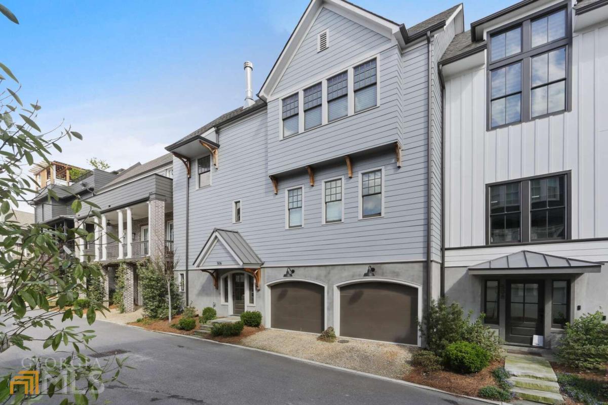 Rare, Harrison Designed, 3 story townhouse w/designer touches throughout! No expense spared. Every level has it's own outdoor space! You're welcomed into bottom level with exquisite top of the line tile, featuring a bonus room that opens to outdoor courtyard. 2 car garage with dumbwaiter up to kitchen makes grocery transport a breeze. Walk up airy staircase to main. Half bath with designer wallpaper, then open, light filled living area. Top of the line kitchen w/scullery containing two refrigerators (one for wine only) and huge, walk in pantry. Entertaining is a dream with deep custom tall cabinetry and shelving throughout and Wolf gas stove with range. Designer lighting compliments the great space that has custom niche cut out to house TV over beautiful stone FP. Glass, floor to ceiling pocket doors open onto fabulous Euro-like balcony off kitchen with wood burning fireplace! White oak floors throughout, rounded corner walls, and tons of windows continue to upstairs top floor w/3 bedrooms, including oversized Primary suite complete with designer touches, such as motorized shades and large walk in closet system. Master bath has stylish designer tile and sexy walk-in shower, opening to a 3rd outdoor patio space, perfect for enjoying your morning cup of coffee, or a nightcap before bed! Further enjoy effortless entertaining on every level with built-in sound system throughout as well as custom motorized window treatments, just to name a few. Set in award-winning Hedgewood Homes community, this sought after neighborhood features a spa-like pool in #1 Morningside school district with low, well managed HOA. DRONE- NEIGHBORHOOD/AMENITIES: https://drive.google.com/file/d/1v0Dls3Wx5wyUBi4KkkoQ3GB4XizzxFXZ/view?usp=sharing