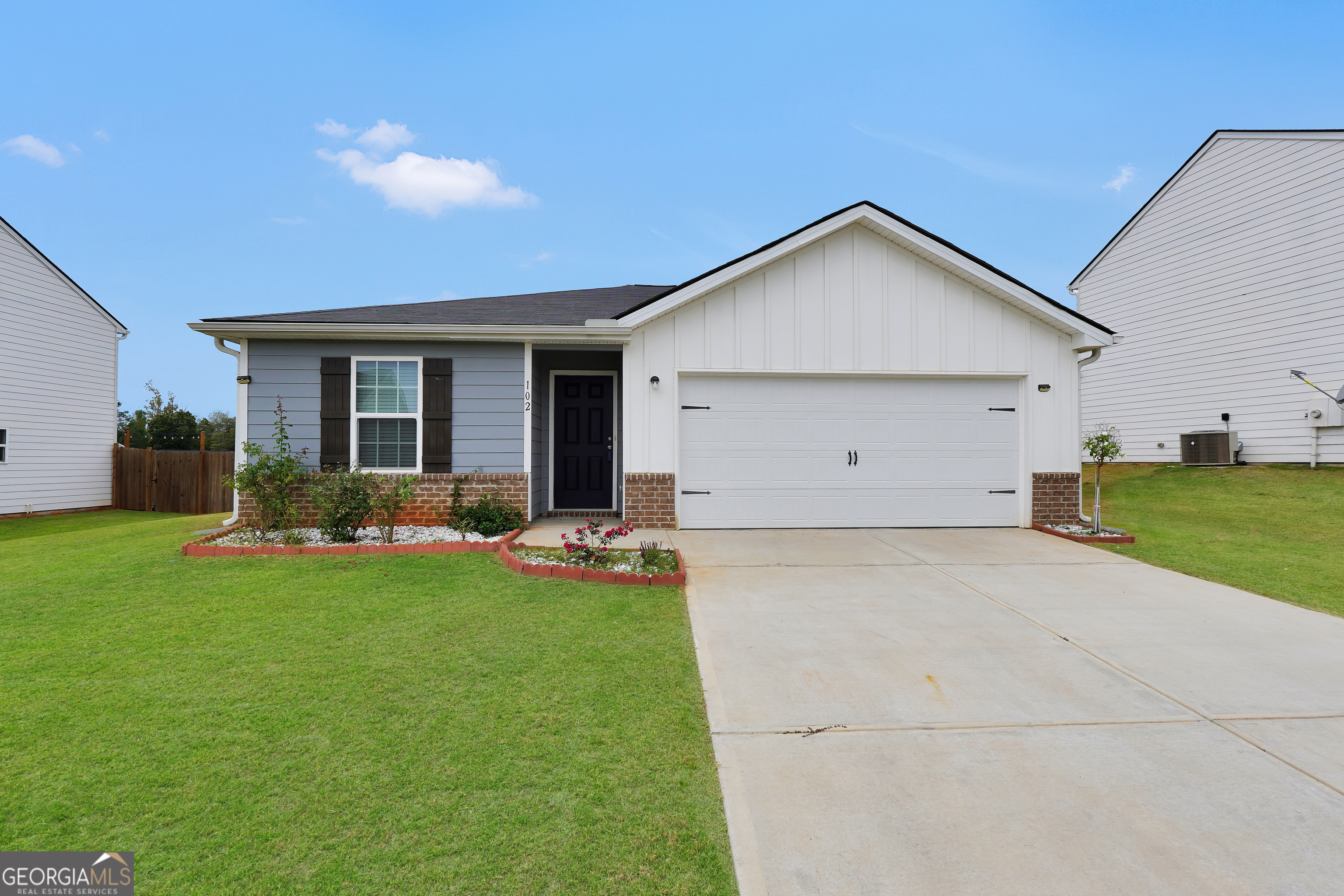 Welcome to this stunning 4-bedroom, 2-bathroom gem in the desirable Woodall Estates of Milner, built in 2022. This nearly-new home boasts modern amenities and impeccable maintenance. Step inside to discover an inviting open floor plan, showcasing a spacious living area perfect for both relaxation and entertaining. The kitchen is equipped with all the essentials: stove, dishwasher, refrigerator, microwave, and more. For added convenience, the washer and dryer are also included. The level yard features a newly sodded lawn and a wooden privacy fence, creating a serene outdoor space for gatherings or simply unwinding. With its fresh, like-new condition, this home offers the perfect blend of comfort and style. Don't miss out on the opportunity to make this beautiful property your own. Schedule your showing today!
