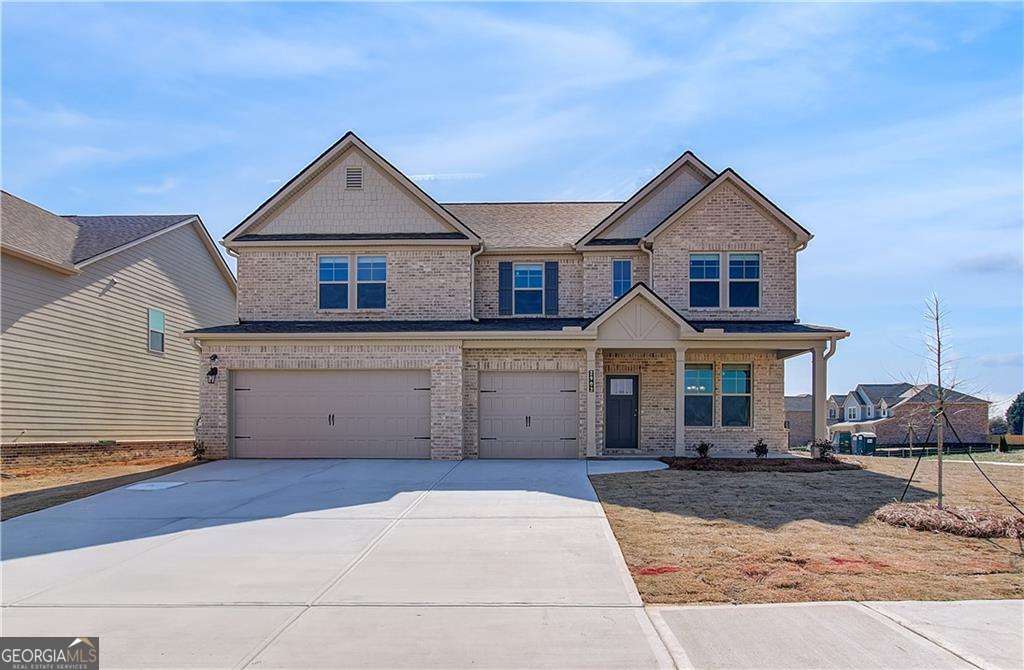 Welcome to Adagio, a stunning new community of single-family homes in Northern Gwinnett County, Dacula, developed by DRB Homes. This serene neighborhood combines convenience and tranquility, offering easy access to work centers, cultural venues, and recreational activities, all while providing a peaceful retreat from the hustle and bustle of city life. Lot 60 features the Isabella II plan, a thoughtfully designed home with 5 bedrooms and 3 baths, including a convenient bedroom on the main level. Located within the highly sought-after Gwinnett Schools district, this home is an excellent choice for families. The spacious open-concept kitchen is a true centerpiece, boasting an oversized island and a walk-in pantry. It overlooks the breakfast area and family room, making it perfect for entertaining and family gatherings. Adjacent to the kitchen is a beautiful dining room with coffered ceilings, ideal for hosting holidays and special celebrations. Upstairs, the large primary suite serves as a luxurious retreat, complete with a sitting area, an expansive walk-in closet, and a private en-suite bathroom featuring dual vanities, a soaking tub, and an oversized shower. A spacious loft area provides endless possibilities, whether as a cozy reading nook, a game room, or a second living room. The home also includes a flexible living space on the main level, ideal for a guest bedroom, study, or home office. Additional features include a convenient mudroom off the garage, a large upper-level laundry room, and plenty of extra closet space to meet all your storage needs. *Please note: All media are stock images and may not represent the actual home being built. Ask about our current incentives!* Please note: If the buyer is represented by a broker/agent, DRB REQUIRES the buyer's broker/agent to be present during the initial meeting with DRB's sales personnel to ensure proper representation.