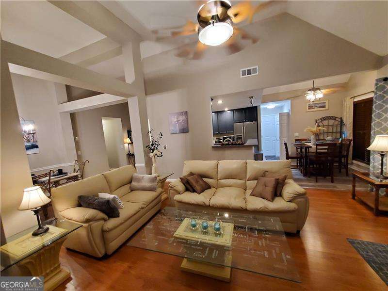 Furnished 3BR/2BA Short- Term Rental Acworth, GA Welcome to your serene home away from home in Cherokee County. Within two miles of I-75 Exit 277 off GA-92. This beautifully rehabbed and refreshed furnished ranch (1600 sq. ft.) is nestled in the vibrant community of Acworth, offering a tranquil retreat for those seeking a mid to short-term stay. Property Highlights: Owners' Suite: A spacious sanctuary featuring a large walk-in closet and an expansive bath equipped with a soaking jet tub and a double vanity. Secondary Bedrooms: Two additional cozy bedrooms sharing a well-appointed bath. Gourmet Kitchen: A fully equipped culinary haven with all the necessary appliances and cookware to prepare delightful meals. Living Amenities: Enjoy the convenience of a full laundry facility, a two-car garage, and televisions in every room. Stay connected with included internet service. Outdoor Living: Relax on the back deck with a seating area and a fire pit, perfect for unwinding and enjoying Georgia's stunning natural beauty. Book your stay today and indulge in the comfort and charm of this Acworth gem! All utilities and internet are covered. Background and Credit Check required. Rent is $2250 plus a $400 Utility surcharge. total is $2650. Security Deposit of $2250 and non-refundable cleaning fee is $400