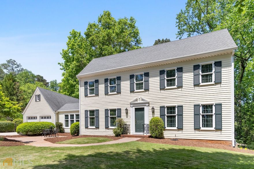 This move-in ready estate home tucked away in the sought-after neighborhood of Northridge Forest is absolute perfection. Situated on a serene 1.5 acres you will feel like you are enjoying life in the countryside, but you are minutes to 400 and all the conveniences of city living. The welcoming foyer is flanked on either side by the formal living room/office and the formal dining room. On the main floor you will find a beautifully updated eat-in kitchen with breakfast counter, Subzero Refrigerator, gas cook top and upscale appliances overlooking the fireside family room with vaulted ceilings. Also on the main floor is a large guest suite with ensuite bath that could easily be a 2nd primary suite. The upper level boasts 2 large guest rooms and the primary retreat with his and hers walk-in closets and large bath. Sun filled rooms and hardwood floors are throughout both levels. Step outside and enjoy the showstopping views of nature. Here you will find a large, screened porch for enjoying year-round, large wood deck and a custom firepit for gathering with friends and family. Tankless water heater, top of the line HVAC System, unfinished daylight basement with 2nd laundry hook-up and ready to make your own plus plenty of storage. Within walking distance is the hidden gem Chattahoochee River National Recreation Area to enjoy. Convenience, charm, and privacy all in this fantastic property. Sellers are licensed real estate agents and listing agent related to sellers.
