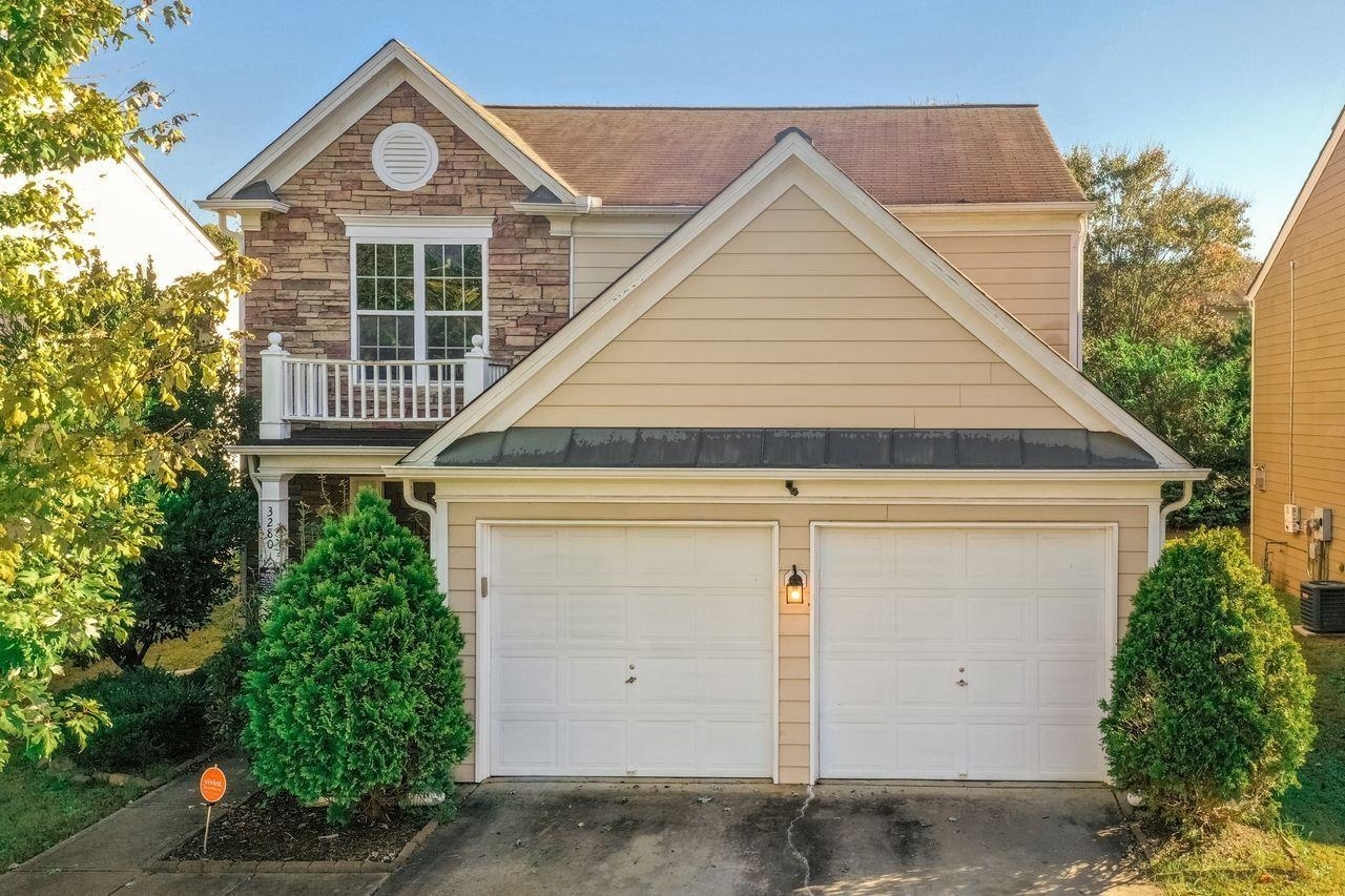 Check out this BEAUTIFUL two-story home featuring 4 bedrooms, 3 baths. Home is in great condition and has great curb appeal. Beautiful hardwood floors throughout the main living areas, granite countertops, high-end plantation shutters, and a desirable open floor plan. The home has a warm & welcoming living room, complete with cozy fireplace, perfect for fall evenings! The kitchen is open and perfect for hosting guests! The master bedroom is a true retreat featuring high vaulted ceilings and a beautiful en-suite with dual vanity, tile floors, and a large wlk-in closet. Backyard features a large patio, perfect for enjoying your morning coffee or hosting family barbecus owner has also added a fence! Attached 2-car garage.