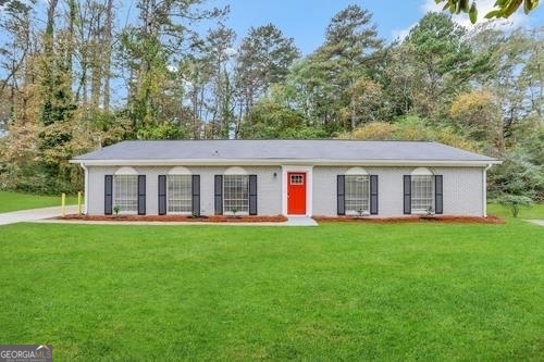 Move-ins within one week of approval receive the rest of the current month RENT-FREE! Reduced $1000 flat security deposit plus free month for a 13-month lease, if qualified. First full month receives rent concession. Traditional ranch with tons of natural light, open space and flat yard. This 4 bedroom 2 bath home has a bedroom with French doors and private entrance leading to patio. The master is carpeted with shower / tub bath and granite countertop matching kitchen. Once you have entered the home you will be welcomed by fresh paint and easy to clean plank flooring in all common areas. The large living room leads in to dining room with a brick fireplace perfect for cold nights and romantic dinners. The updated kitchen has white cabinets all electric stainless steel appliances and granite countertops with window over sink. Additionally there is 3 carpeted large bedrooms with closets and light from windows. There is secondary hall bath with tub/shower combo. This home has it all and is just waiting for you to apply. Excalibur Homes does not advertise on Facebook or Craigslist. Be advised that the sq ft and other features provided may be approximate. Prices and/or availability dates may change without notice. Lease terms 12 months or longer. Application fee is a non-refundable $75 per adult over 18 years of age. One-time $200 Administrative fee due at move-in. Most homes are pet-friendly. Breed restrictions may apply. Rental insurance required.