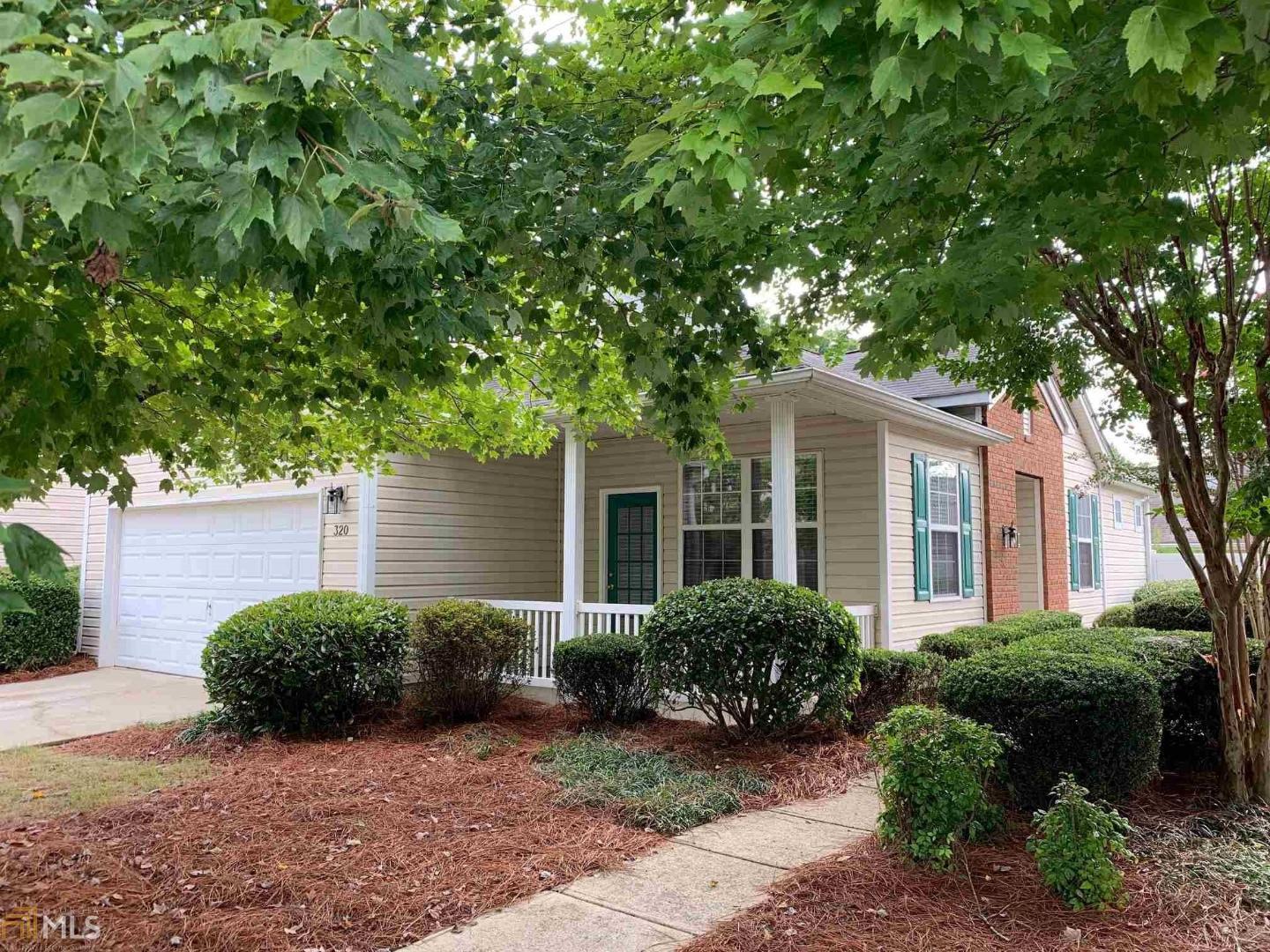 One level single family in awesome location. 2 bedroom and 2 bath, Minutes from 400 and excellent schools, shopping, restaurants. Avalon, downtown Alpharetta, Halcyon all within 5 minutes. Great front porch off family room and ample fenced side yard off of the kitchen. Large 2 car garage. New roof, new HVAC, new hot water heater, new lights and new range and new refrigerator! Crown molding added to every room. Great, active, Swim and Tennis community.