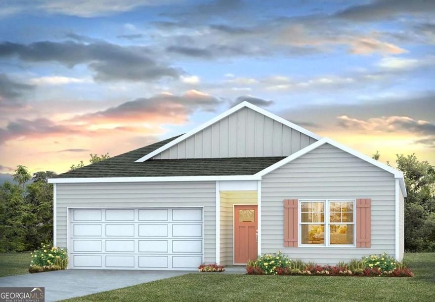 Limited time pricing! Welcome to Longleaf village! Conveniently located off Goshen Road in the highly sought-after Effingham County Award Winning School District. The Freeport plan is a single-story home featuring 4 bedrooms and 2 bathrooms. The open-concept design includes a spacious kitchen with quartz countertops, an island, pantry, and stainless-steel appliances, seamlessly connecting to the dining area and family room-ideal for entertaining. The primary suite, located at the back of the home, boasts a walk-in closet and a private bathroom with a walk-in shower. Three additional bedrooms share a full hall bath, and a laundry room is conveniently situated near the foyer, adjacent to the two-car garage. Smart Home Technology & 2" Faux Wood Blinds Included! Pictures, photographs, colors, features, & sizes are for illustration purposes only & will vary from the homes as built. Home is under construction. ***Ask how to receive up to $12,000 towards closing costs with use of preferred lender!***