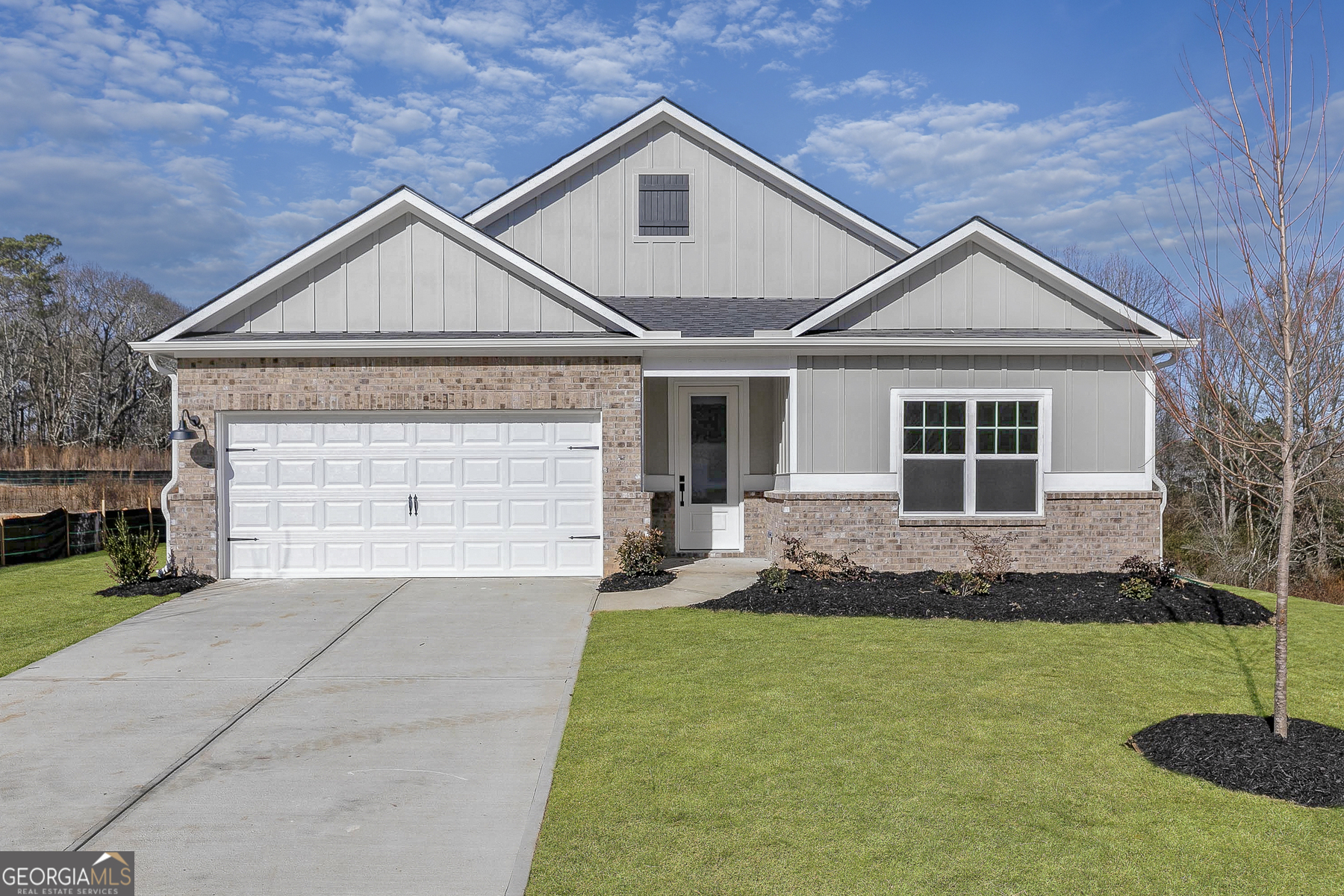 The Burton at Lake Preserve at Jackson Trail The Burton floor plan has everything you've been searching for in a new home. From the moment you arrive, you'll be welcomed by gorgeous siding and brick exteriors paired with professionally landscaped front yards that create instant curb appeal. Inside, thoughtful design and modern upgrades make this home as functional as it is beautiful. Floor Plan Highlights 3 spacious bedrooms, 2 full bathrooms Open-concept living area with abundant natural light Chef-ready kitchen with sprawling granite countertops, oversized island, and stainless-steel Whirlpool appliances Cozy breakfast nook for casual meals Covered back patio-perfect for morning coffee or evening relaxation Master Retreat The private master suite is designed with comfort and convenience in mind. Dual walk-in closets offer plenty of space to organize and personalize, while the attached bathroom provides a relaxing escape at the end of each day. All-Inclusive Upgrades Every Burton includes the LGI Homes CompleteHomeTM package, featuring modern upgrades at no extra cost. Enjoy a Wi-Fi-enabled garage door opener, USB charging outlets, energy-efficient Whirlpool appliances, granite countertops, and more. Community Amenities Life at Lake Preserve offers family-friendly amenities and a quiet, welcoming atmosphere: Children's playgrounds Grills and BBQ pits for weekend gatherings Scenic pond Convenient nearby dining and shopping The Burton at Lake Preserve at Jackson Trail combines timeless design, modern finishes, and functional spaces-making it the perfect place to call home.