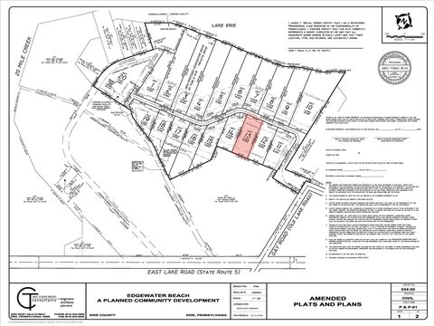 Vacant Land For Sale - 113 Edgewater Drive<br/> North East, PA 16428