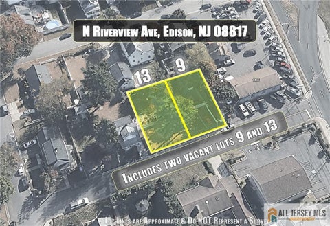 Vacant Land For Sale - 13 Riverview Avenue<br/> Edison, NJ 08817