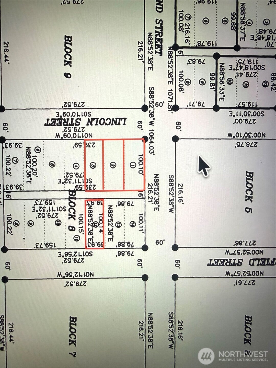 0 1-3 Lincoln & lot 12 Garfield