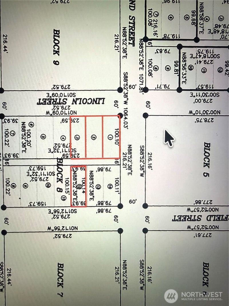 0 1-3 Lincoln & lot 12 Garfield