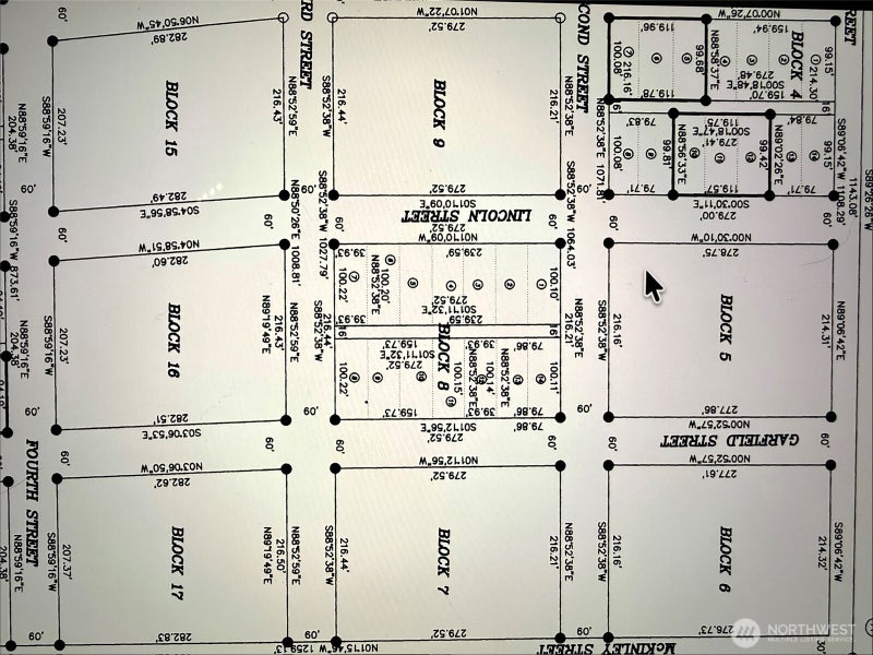 0 1-3 Lincoln & lot 12 Garfield