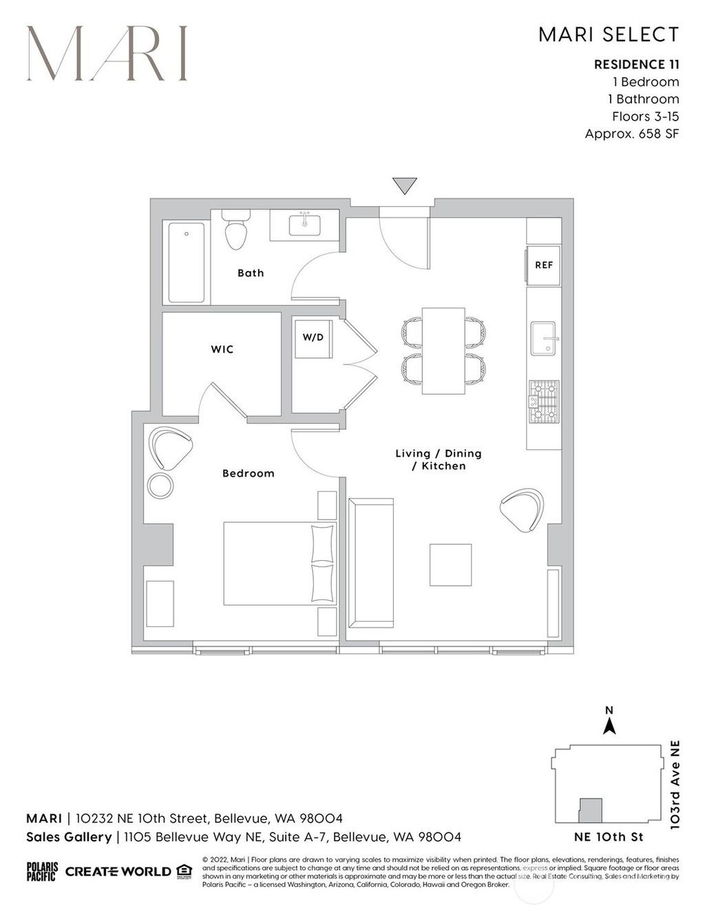 Photo of 10232 NE 10th Street #911, Bellevue, WA 98004 (MLS # 2434319)