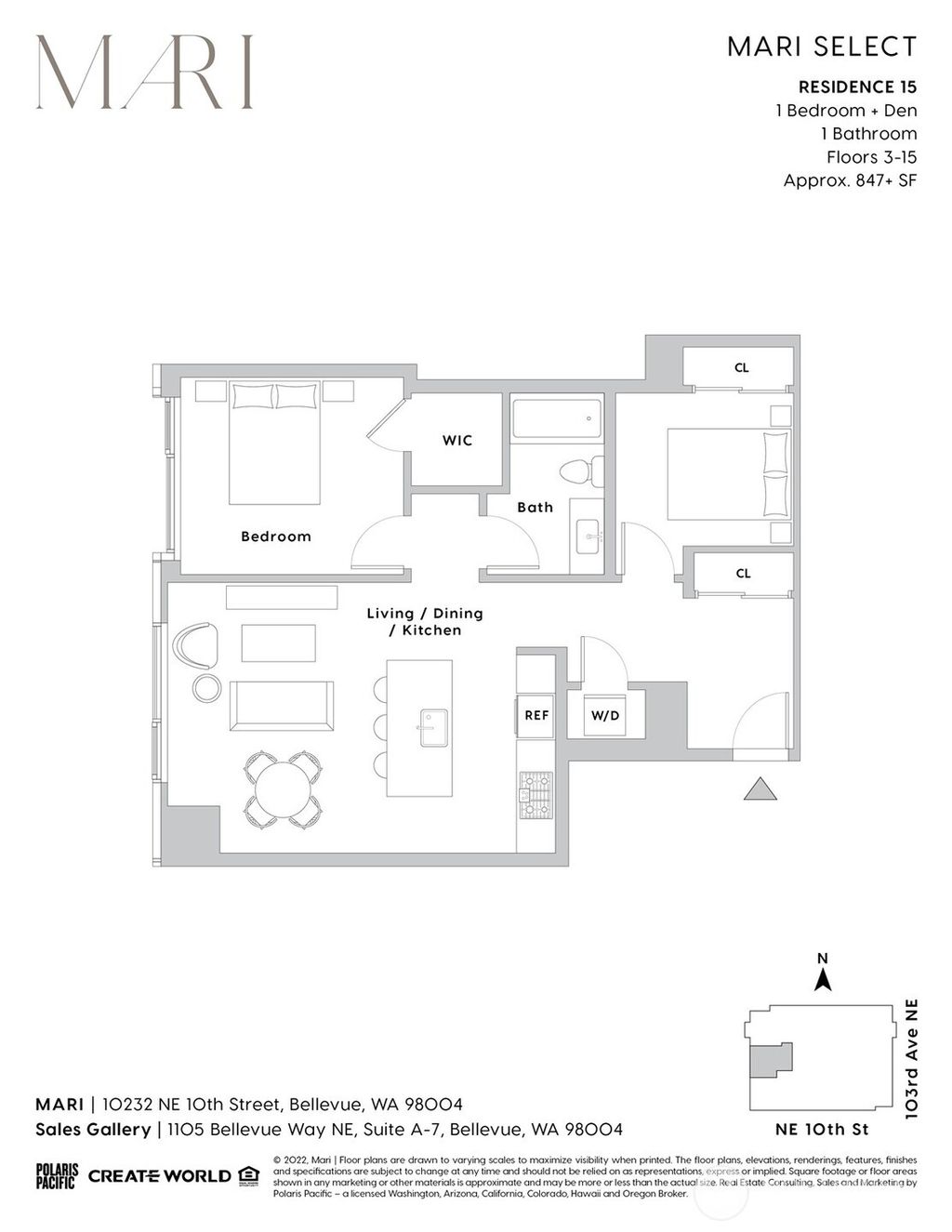 Photo of 10232 NE 10th Street #515, Bellevue, WA 98004 (MLS # 2435074)