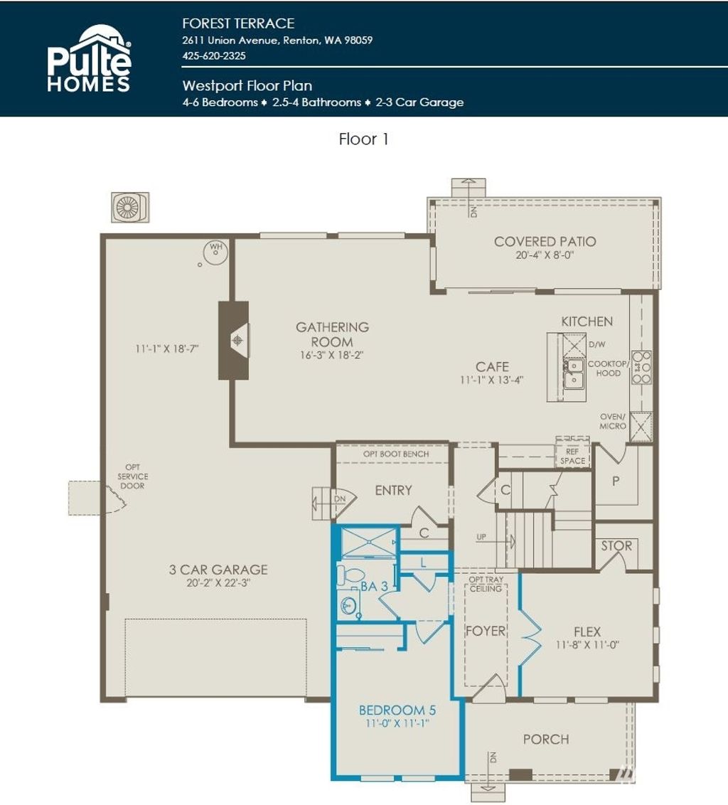 Photo of 3818 NE 27th Place #6, Renton, WA 98059 (MLS # 1987102)
