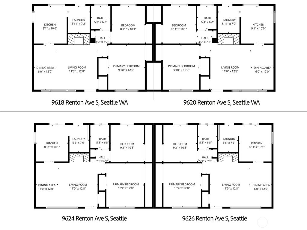 Photo of 9624 Renton Avenue S #ABCD, Seattle, WA 98118 (MLS # 2484871)