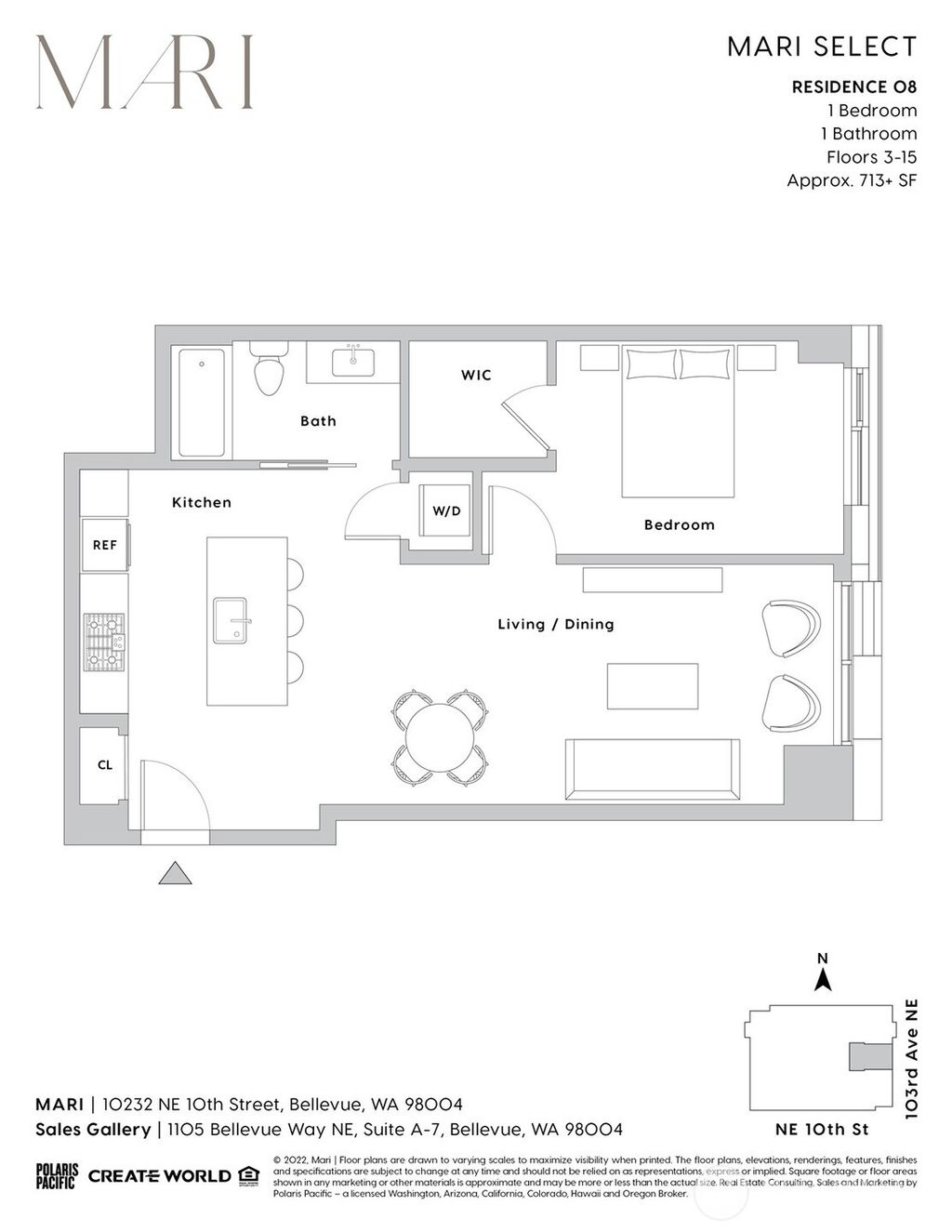 Photo of 10232 NE 10th Street #308, Bellevue, WA 98004 (MLS # 2433793)