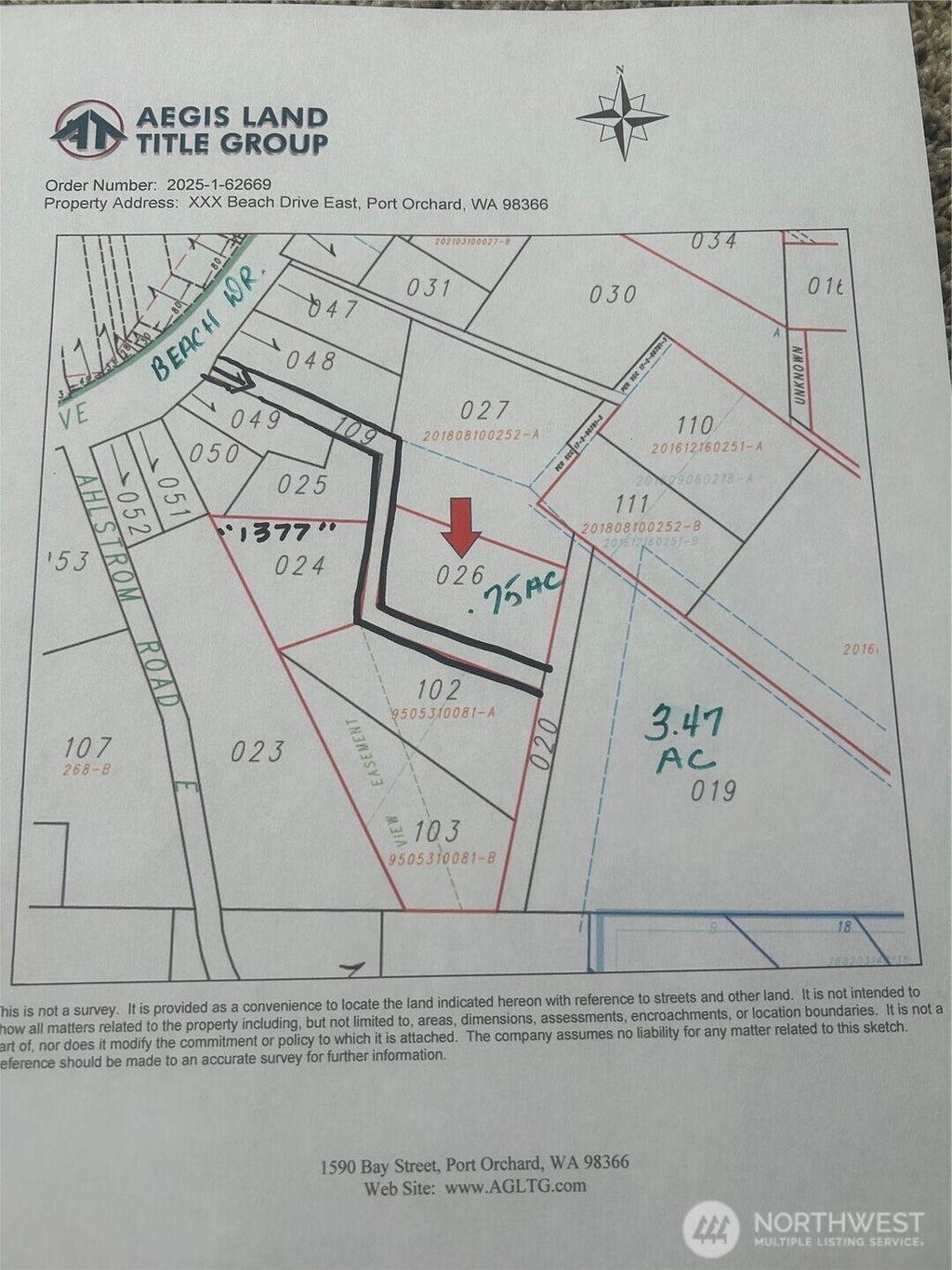Photo of 0 BEACH Drive E, Port Orchard, WA 98366 (MLS # 2448019)