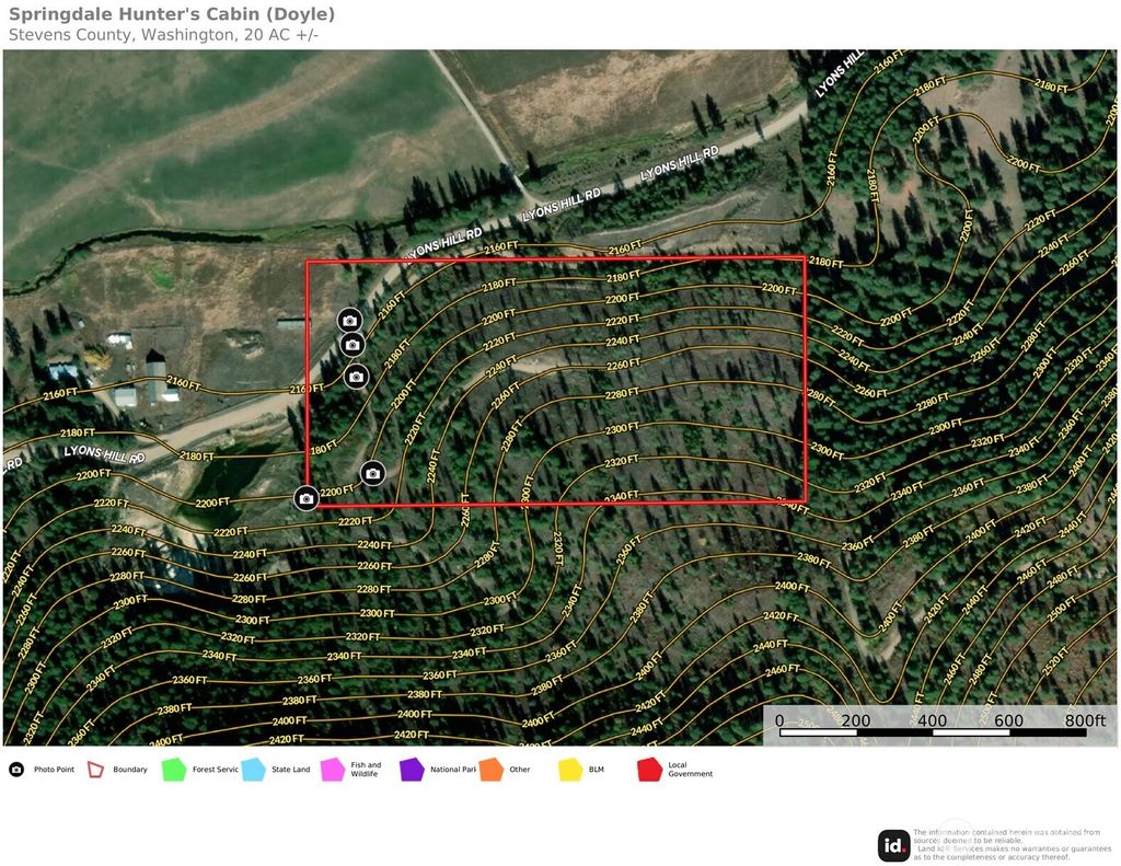 Photo of 4962 Lyons Hill Road, Springdale, WA 99173 (MLS # 2518926)