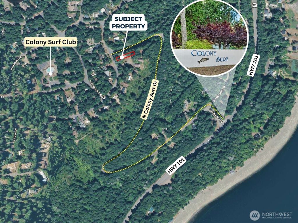 Photo of 619 N Colony Surf Drive, Lilliwaup, WA 98555 (MLS # 2482358)