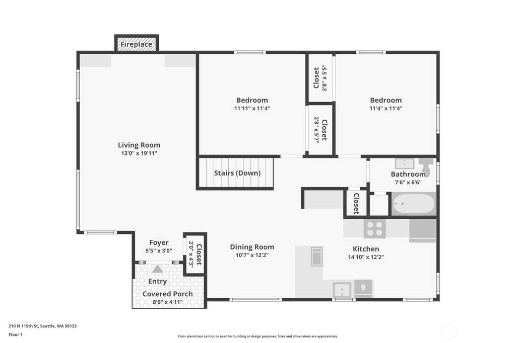 Photo of 210 N 115th Street, Seattle, WA 98133 (MLS # 2575091)