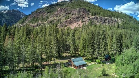 Photo of 19 A and B Two Rivers Road, Mazama, WA 98833 (MLS # 2517567)