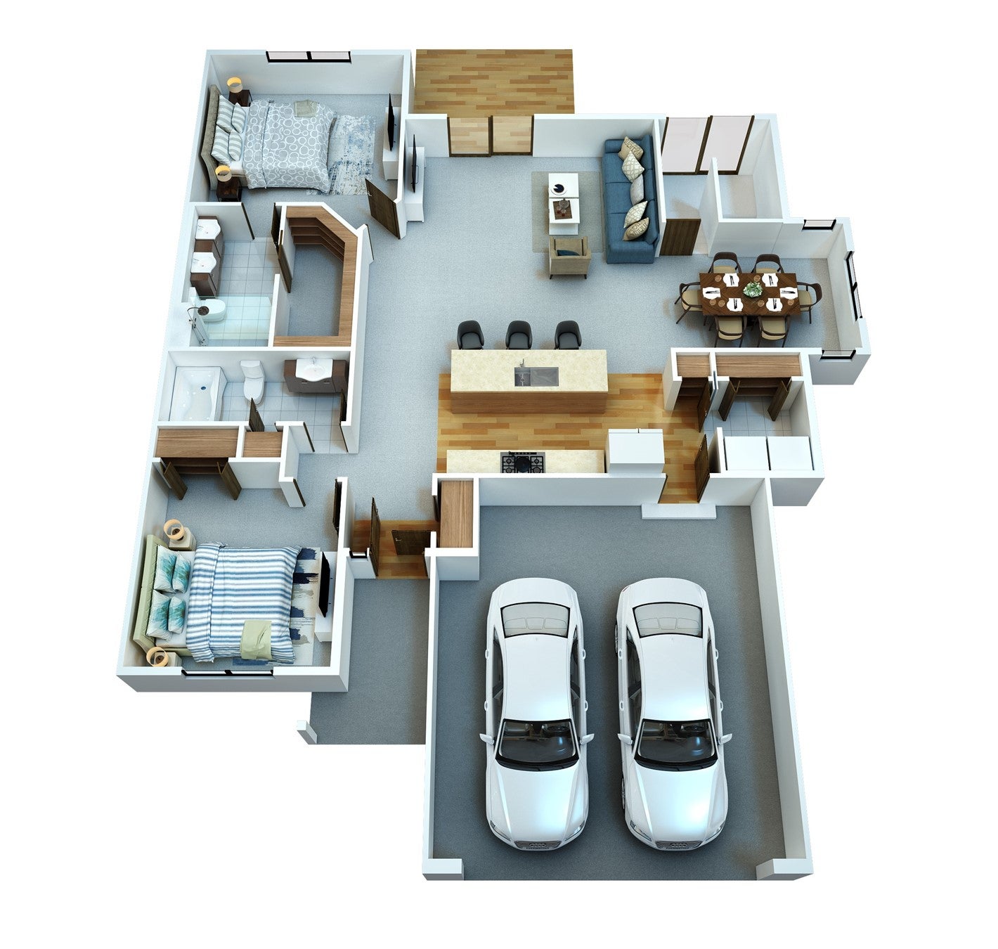 Photo of layout is standard floor plan; actual fou