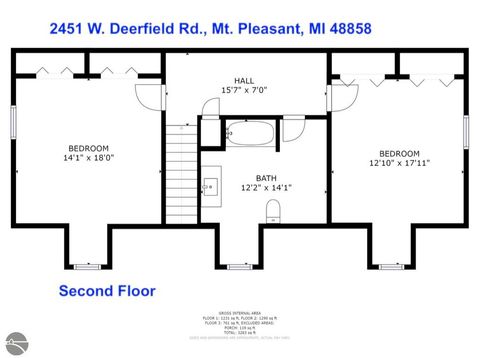 Tiny photo for 2451 W Deerfield Road, Mt Pleasant, MI 48622 (MLS # 1940236)