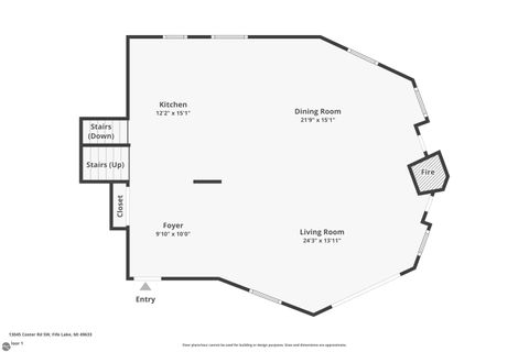Tiny photo for 13045 SW Coster Road, Fife Lake, MI 49633 (MLS # 1933756)