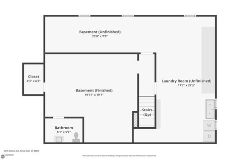 Tiny photo for 4316 Manor Avenue, Royal Oak, MI 48073 (MLS # 1943767)