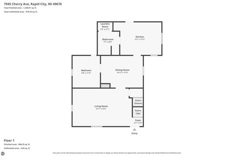 Tiny photo for 7945 Cherry Avenue, Rapid City, MI 49676 (MLS # 1944369)