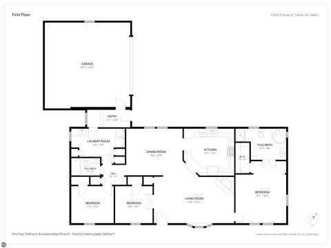 Tiny photo for 10995 Stacey Alley, Honor, MI 49640 (MLS # 1951162)