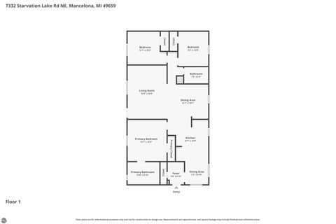 Tiny photo for 7332 NE Starvation Lake Road, Mancelona, MI 49659 (MLS # 1942703)