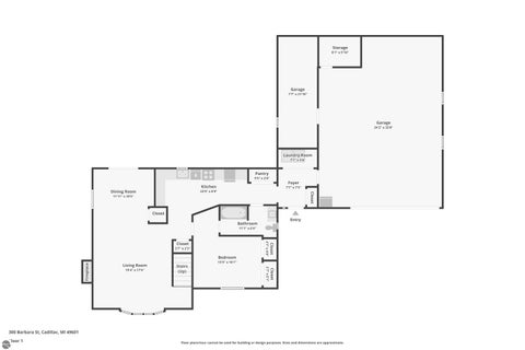 Tiny photo for 300 Barbara Street, Cadillac, MI 49601 (MLS # 1944881)