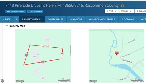 Tiny photo for 7418 Riverside Drive, St Helen, MI 48656 (MLS # 1943690)