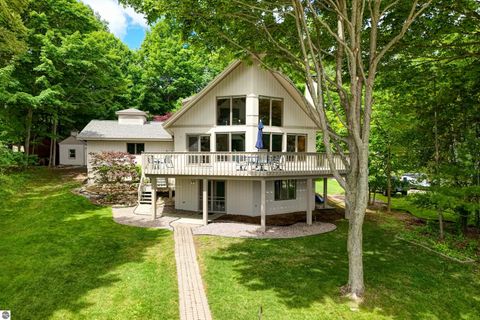 Tiny photo for 2447 N West Torch Lake Drive, Kewadin, MI 49648 (MLS # 1944214)