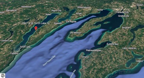 Tiny photo for 2447 N West Torch Lake Drive, Kewadin, MI 49648 (MLS # 1944214)