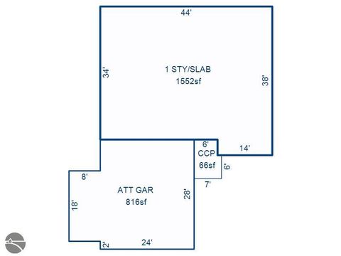 Tiny photo for 6533 Jeffrey Place, Grawn, MI 49637 (MLS # 1943642)