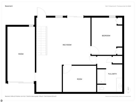 Tiny photo for 18411 Timberland Drive, Thompsonville, MI 49683 (MLS # 1951497)