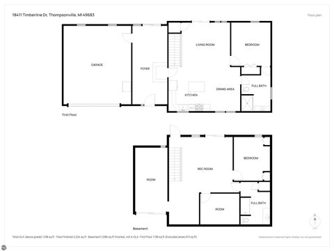 Tiny photo for 18411 Timberland Drive, Thompsonville, MI 49683 (MLS # 1951497)