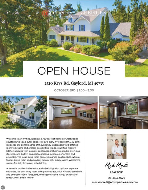 Tiny photo for 2520 Krys Road, Gaylord, MI 49735 (MLS # 1950809)