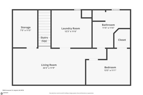 Tiny photo for 7690 Arrowroot, Gaylord, MI 49735 (MLS # 1944371)